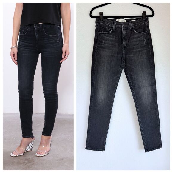 NWT Nili Lotan Women´s Mid-Rise Skinny Jeans in Black...